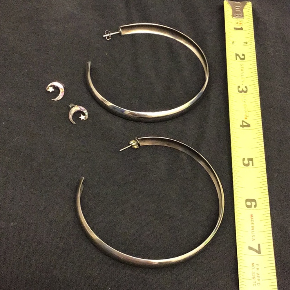 Two sets of earrings